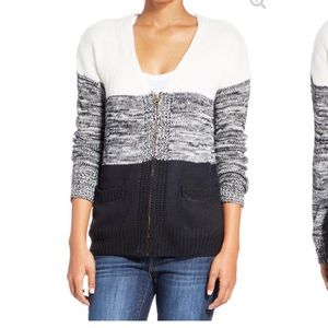 Color block cardigan